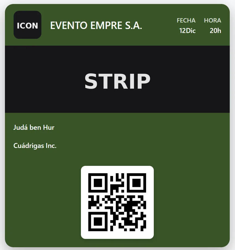 Ejemplo de PKPass Wallet